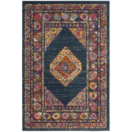 Safavieh 10 x 14 ft. Madison Rectangle Power-Loomed Rug Blue & Fuchsia MAD133C-10